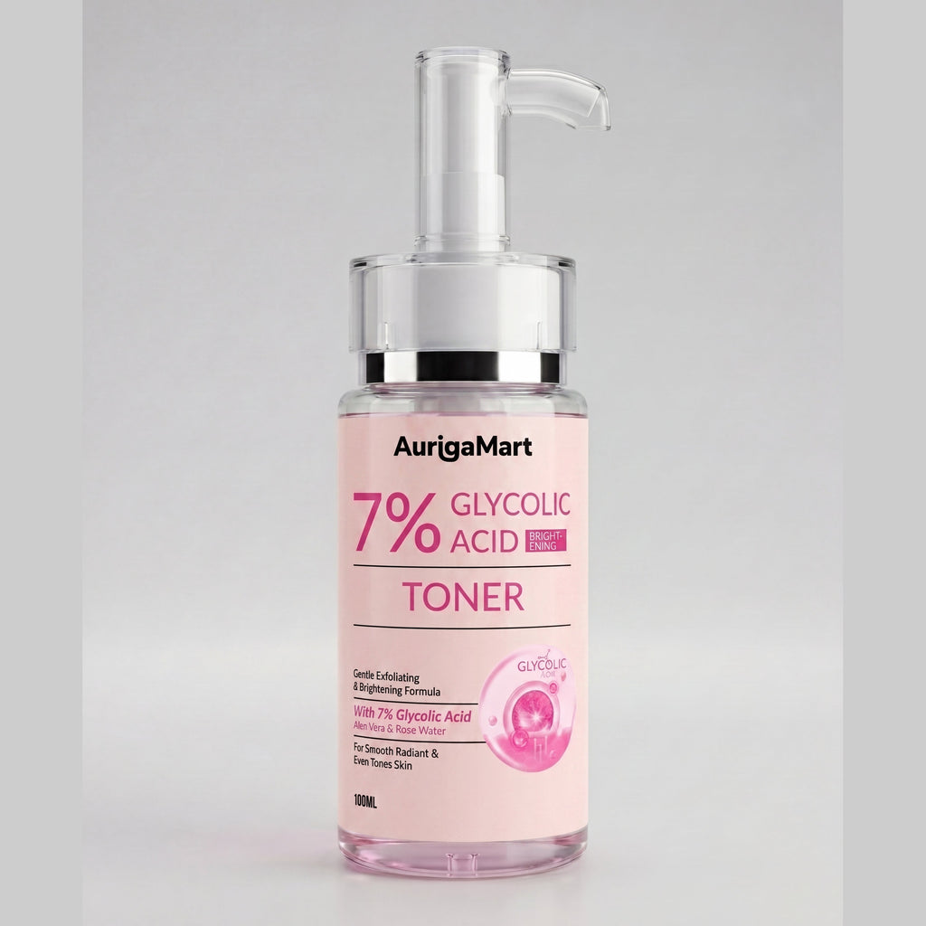 AurigaMart 7% Glycolic Acid Brightening Toner | Resurfacing & Smoothing Liquid